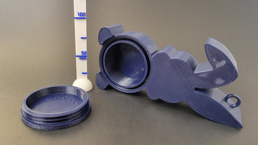 Easter bunny nose work hide side view showing scent container detail