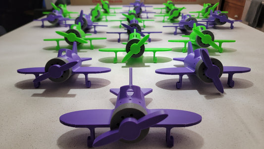 Airplane shaped scent container for K9 nose work and scent detection training