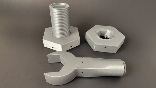 Nut, bolt, and wrench scent hide set of 3 for nose work training