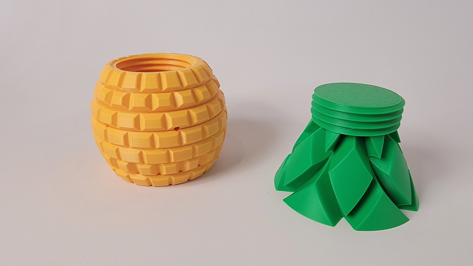 Penguin nose work hide side view showing scent container detail