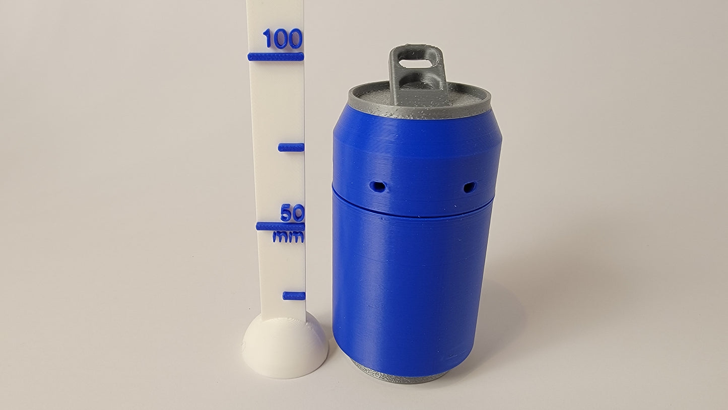 Size of medium pop can scent hided used for training or competition, K9 nose work. 