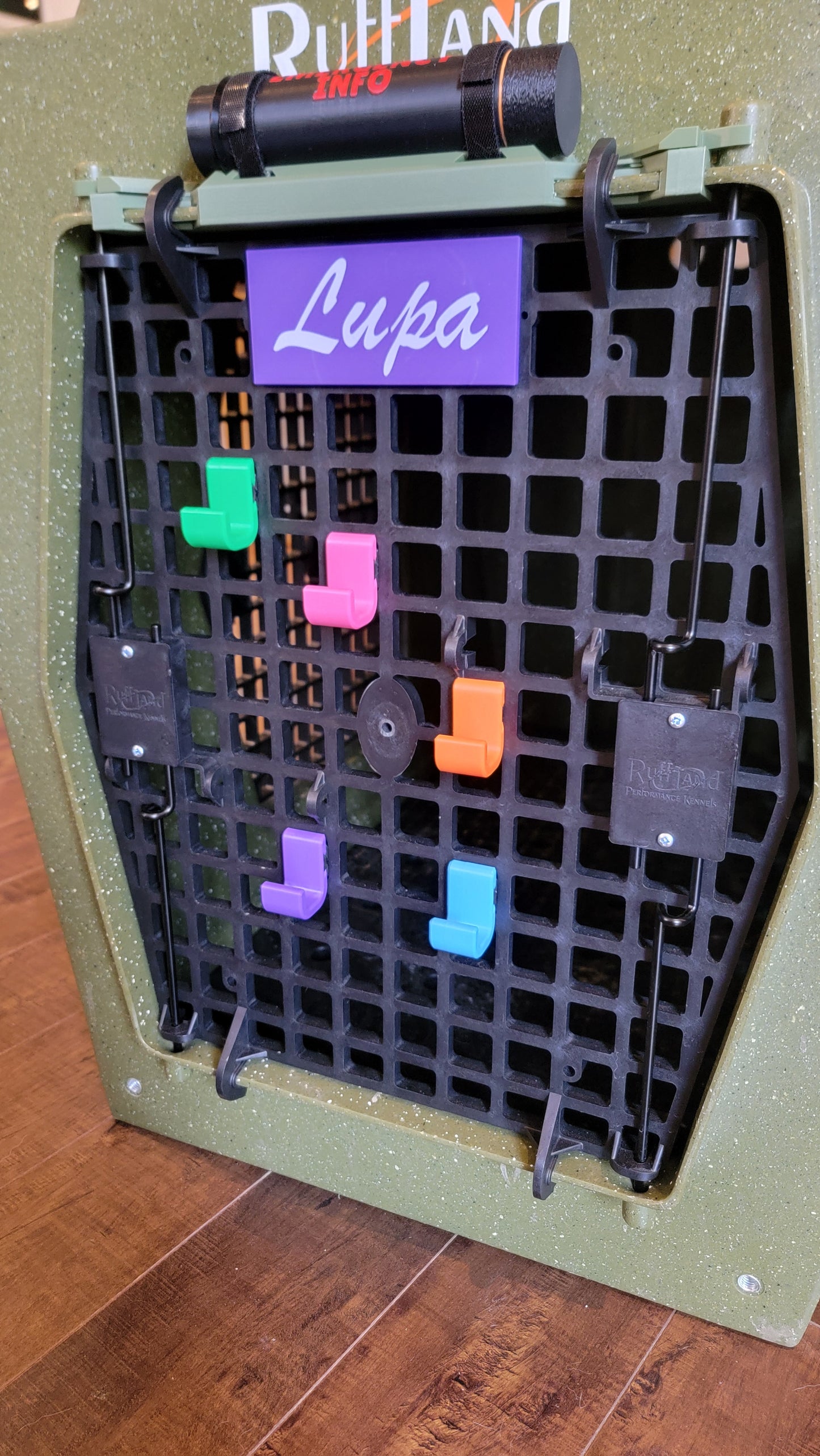 Ruffland Kennel front hooks. ABS