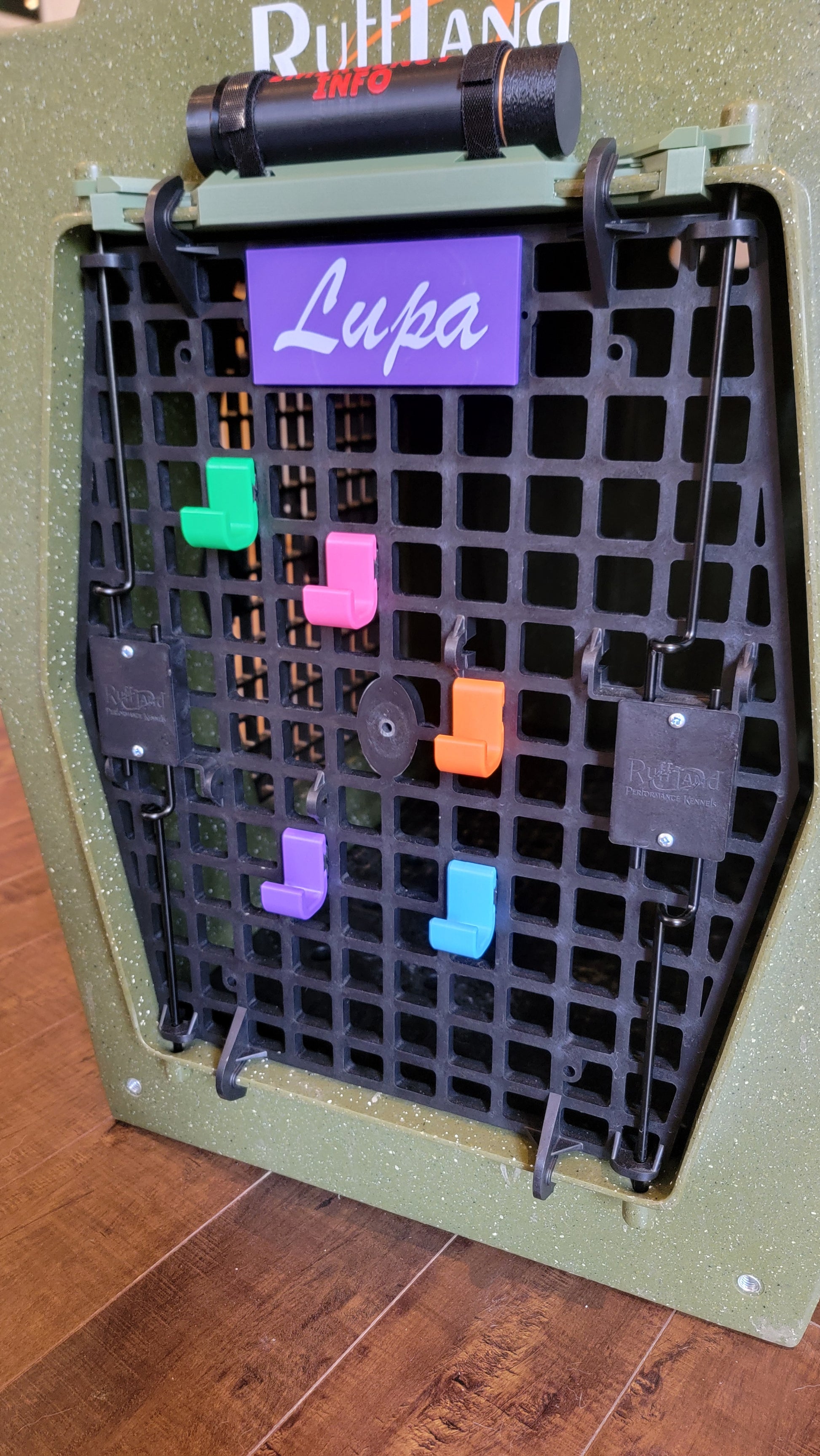 Ruffland Kennel front hooks. ABS